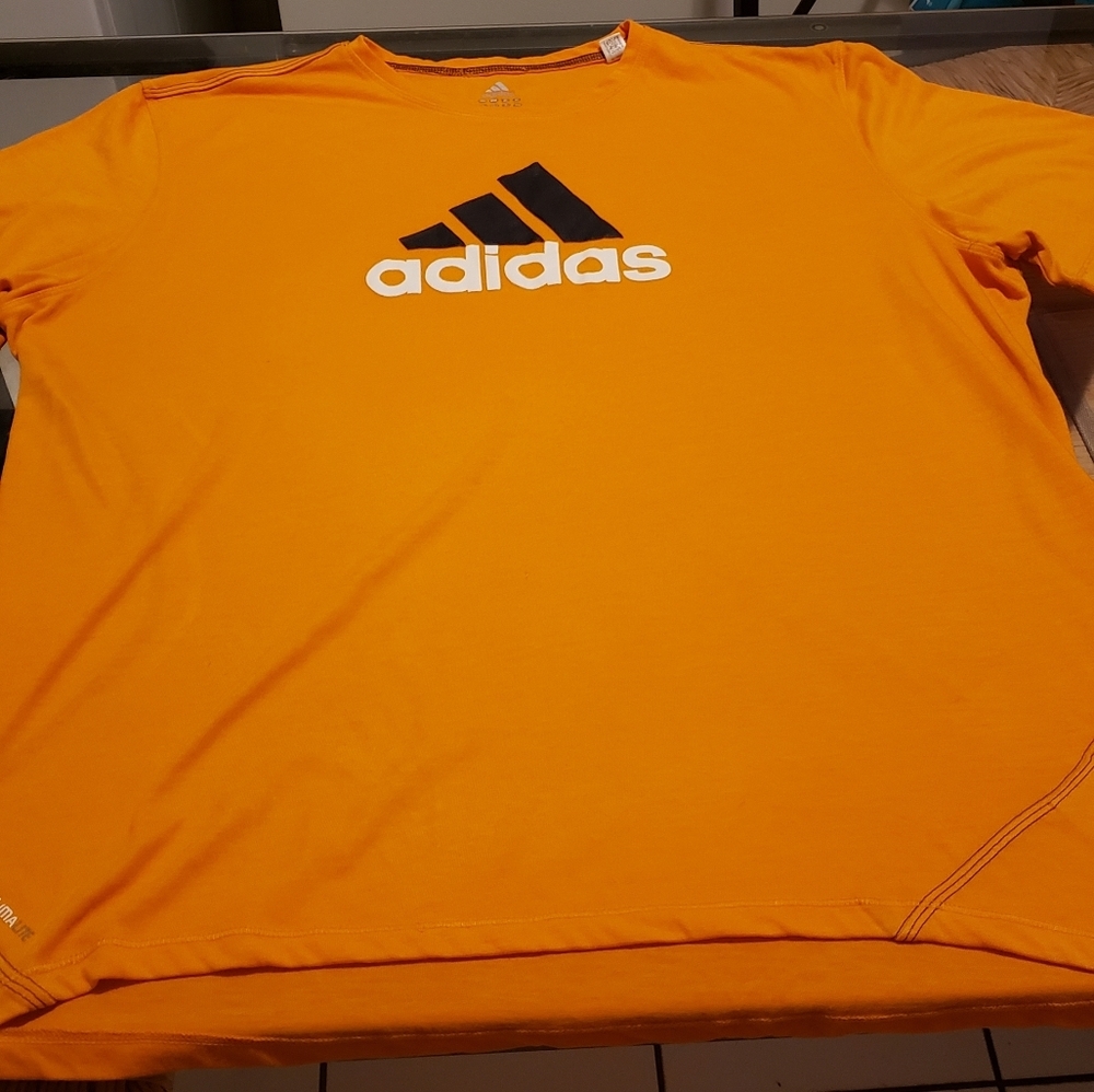 Adidas orange t-shirt